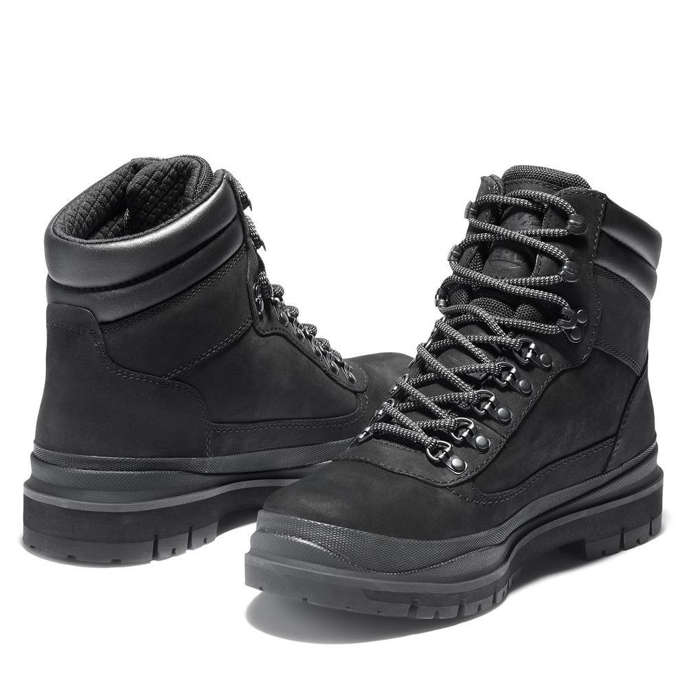 Timberland Μποτες Χιονιού Ανδρικα Μαυρα - Field Trekker Waterproof - Greece 9450176-SB